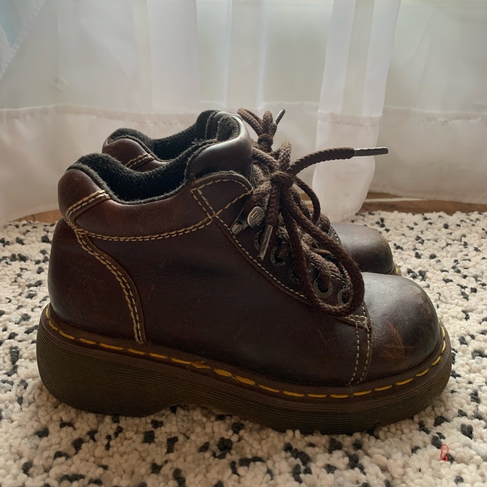 Vintage Doc Marten 90s Brown Leather Boots